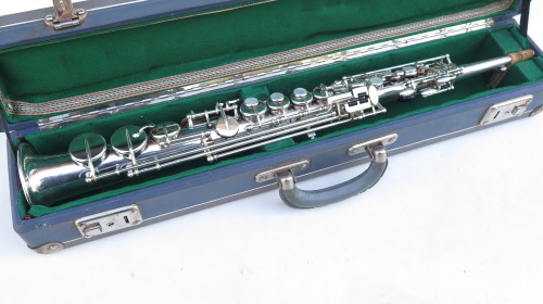 Saxophone soprano Selmer Mark 6 argenté place Dullin (1)