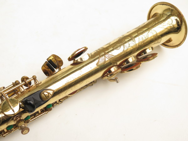 Saxophone soprano Selmer Super Action 80 verni gravé (6)