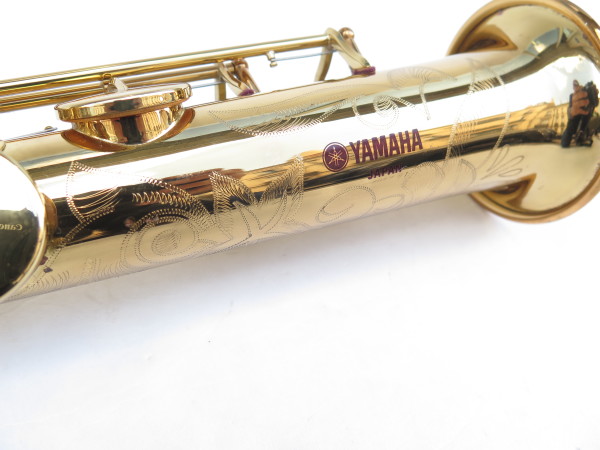 Saxophone soprano Yamaha YAS 62 verni gravé purple logo (1)