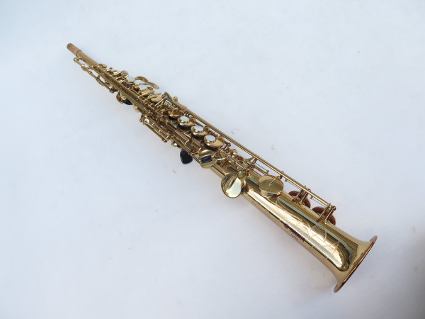 Saxophone soprano Yamaha YAS 62 verni gravé purple logo (12)