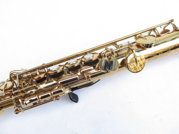 Saxophone soprano Yamaha YAS 62 verni gravé purple logo (2)