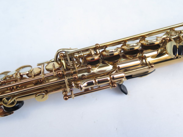 Saxophone soprano Yamaha YAS 62 verni gravé purple logo (7)