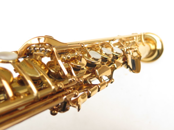 Saxophone soprano Yamaha YSS 675 verni gravé bocal courbe démontable (10)