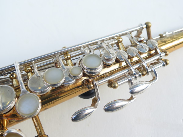 Saxophone soprano Selmer Mark 6 verni clétage argenté (1)