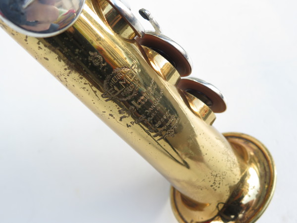 Saxophone soprano Selmer Mark 6 verni clétage argenté (10)