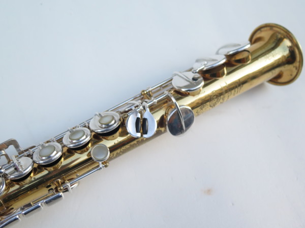 Saxophone soprano Selmer Mark 6 verni clétage argenté (11)