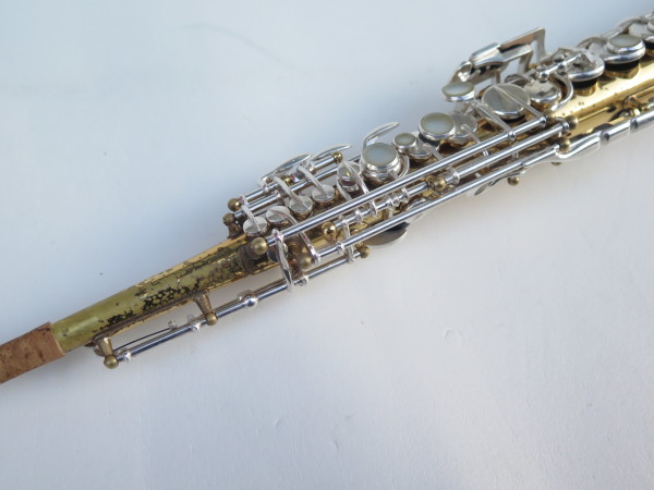 Saxophone soprano Selmer Mark 6 verni clétage argenté (12)