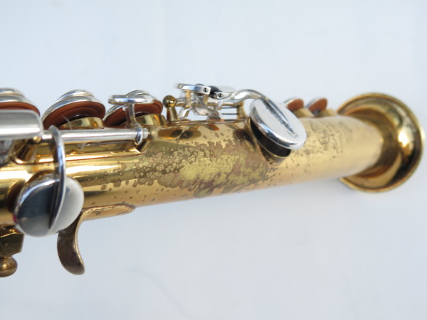 Saxophone soprano Selmer Mark 6 verni clétage argenté (15)