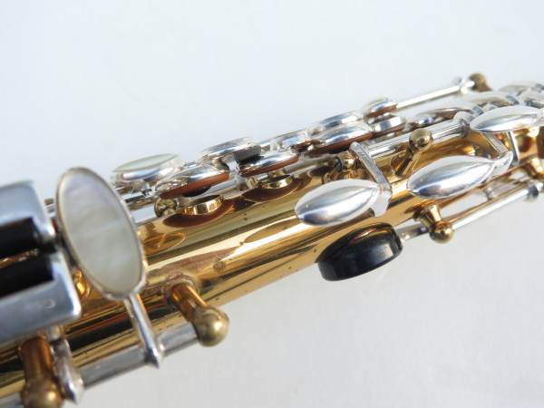 Saxophone soprano Selmer Mark 6 verni clétage argenté (17)