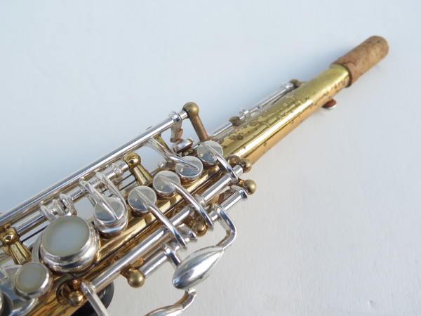 Saxophone soprano Selmer Mark 6 verni clétage argenté (2)