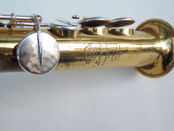 Saxophone soprano Selmer Mark 6 verni clétage argenté (3)