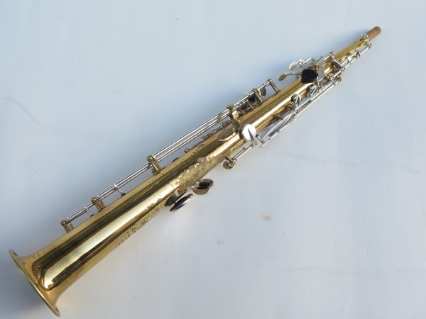 Saxophone soprano Selmer Mark 6 verni clétage argenté (8)