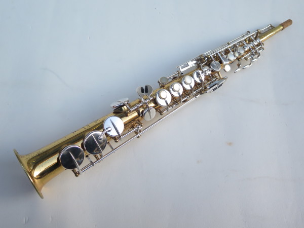 Saxophone soprano Selmer Mark 6 verni clétage argenté (9)