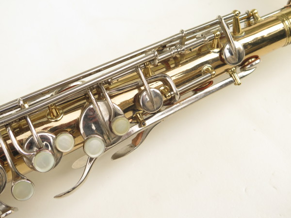 Saxophone ténor Conn transitionnel verni gravé clétage argenté (5)